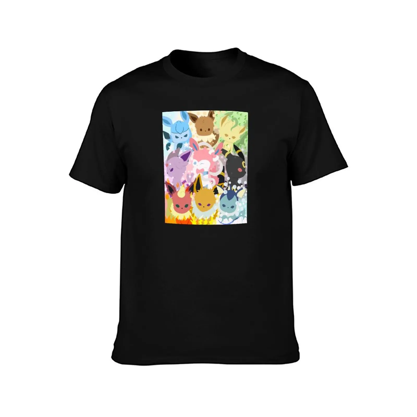 Evolution's Eve Magical Transforming Pocket Creature Kawaii Monsters T-Shirt tees mens big and tall t shirts