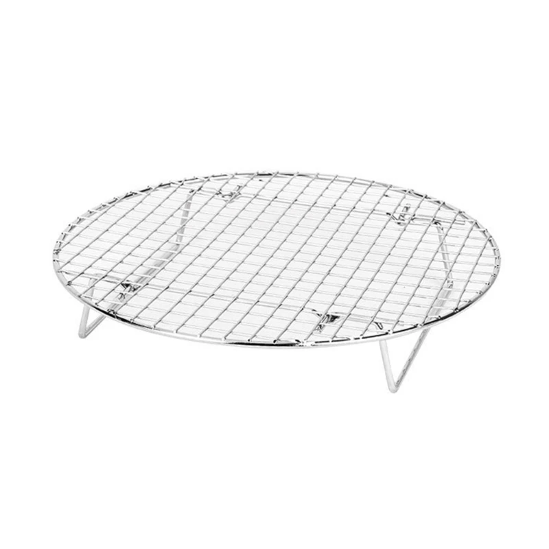 

Space Saving Foldable Grilling Rack Portable Barbecue Mesh Bread Cooling Rack Perfect for Cooking Baking and Steaming