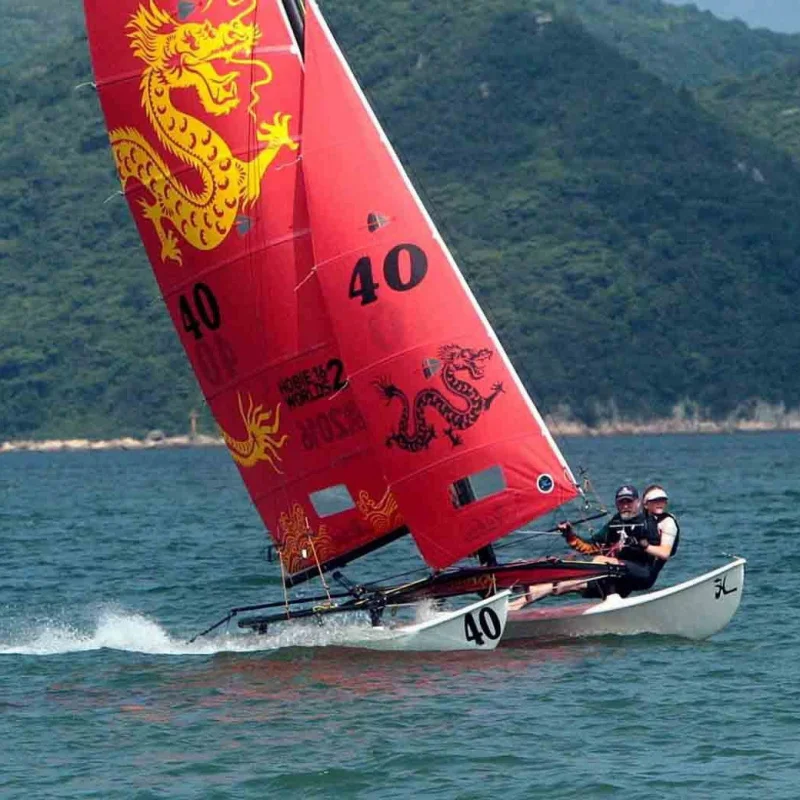 

Hobie16Sailing Роскошная яхта Скоростной катер Реактивный лыжный каяк Доска для серфинга Катамаран Предмет для культурного туризма