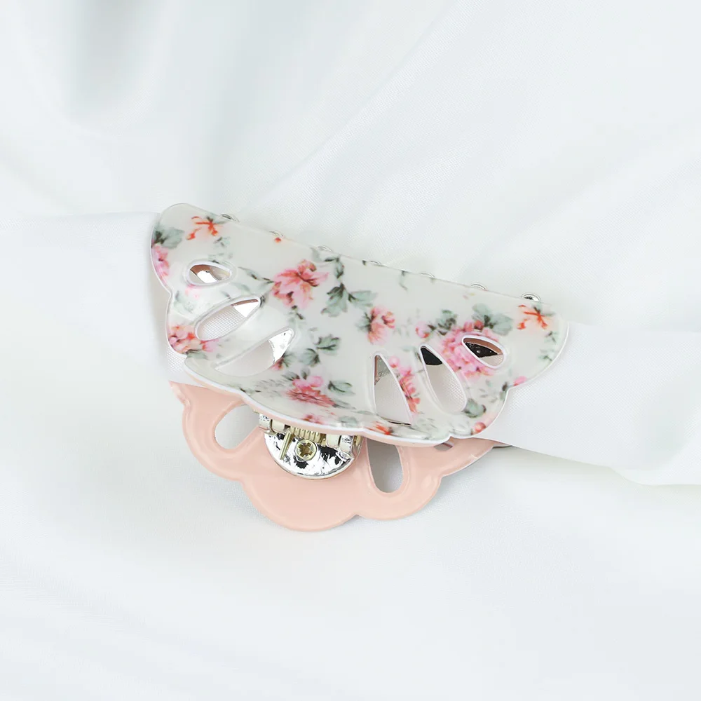 Jepit Rambut Kepiting Gambar Cetak Bunga Akrilik Jepit Rambut Wanita Anak Perempuan Jepit Rambut Jepit Rambut Besar Sederhana Aksesori Rambut Jepit Rambut Manis