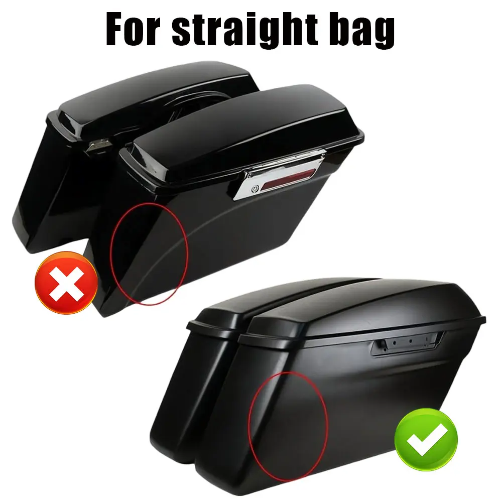 1 Set Left Right Saddlebag Extensions And Accessories Fit For Harley Electra Glide Road Glide Street Glide Road King 2014-2023