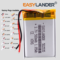 502535 3.7V 500mAh Rechargeable Lithium Lipo Li-ion Polymer Battery