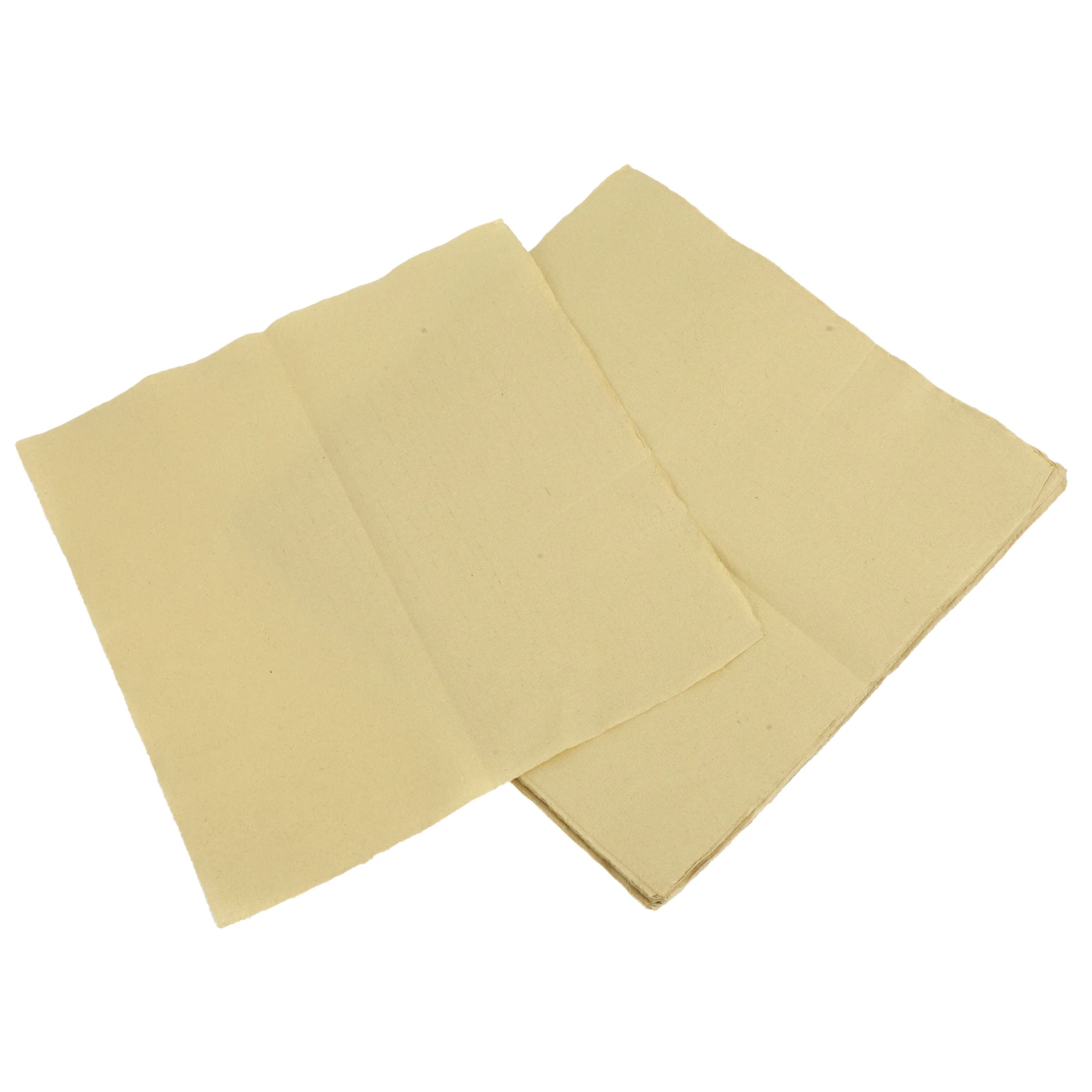 

50 Sheets Calligraphy Practice Paper Handmade Deckle Edge Rice Paper for Writing Chinese Calligraphy Stationery