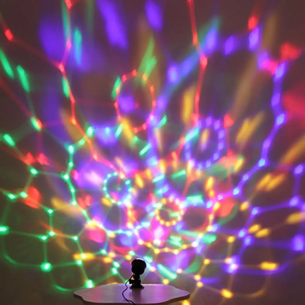 Светодиодный сценический дискотека, окружающий свет, многоцветный проектор, ночные огни для дома, спальни, вечеринки, декор, DJ, красочный стробоскоп