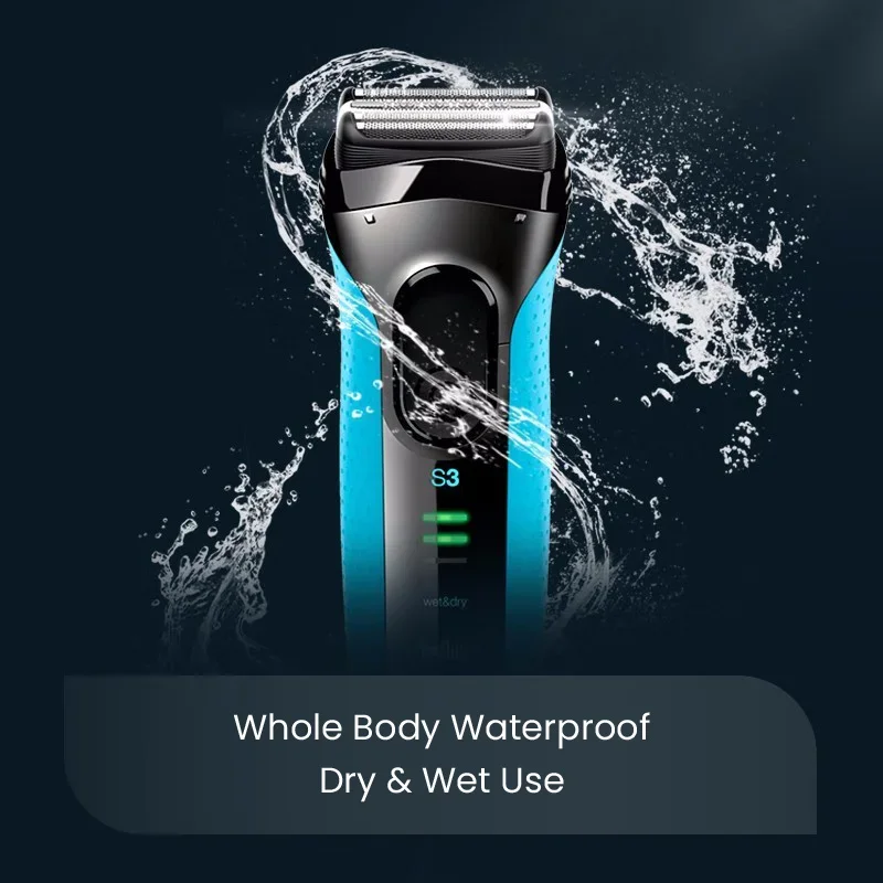 Braun Electric Shaver 3 Series ProSkin 3040S Reciprocating Shaver For Men Shaving Machine With Trimmer 100-240v