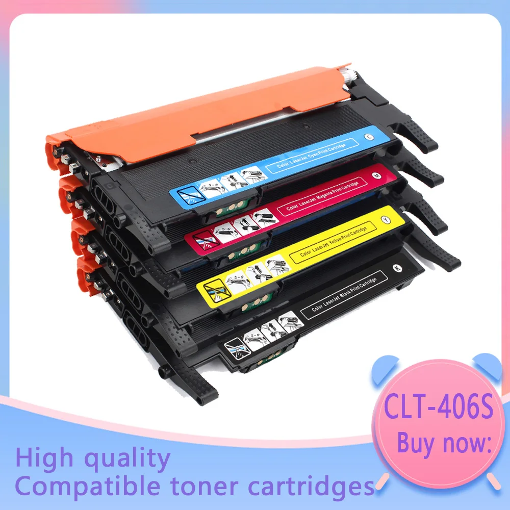 cartucho de toner compativel para samsung xpress clt406s k406s c410w c460fw c460w clp 365w clp360 clx 3205 3305fw clt k406s 01