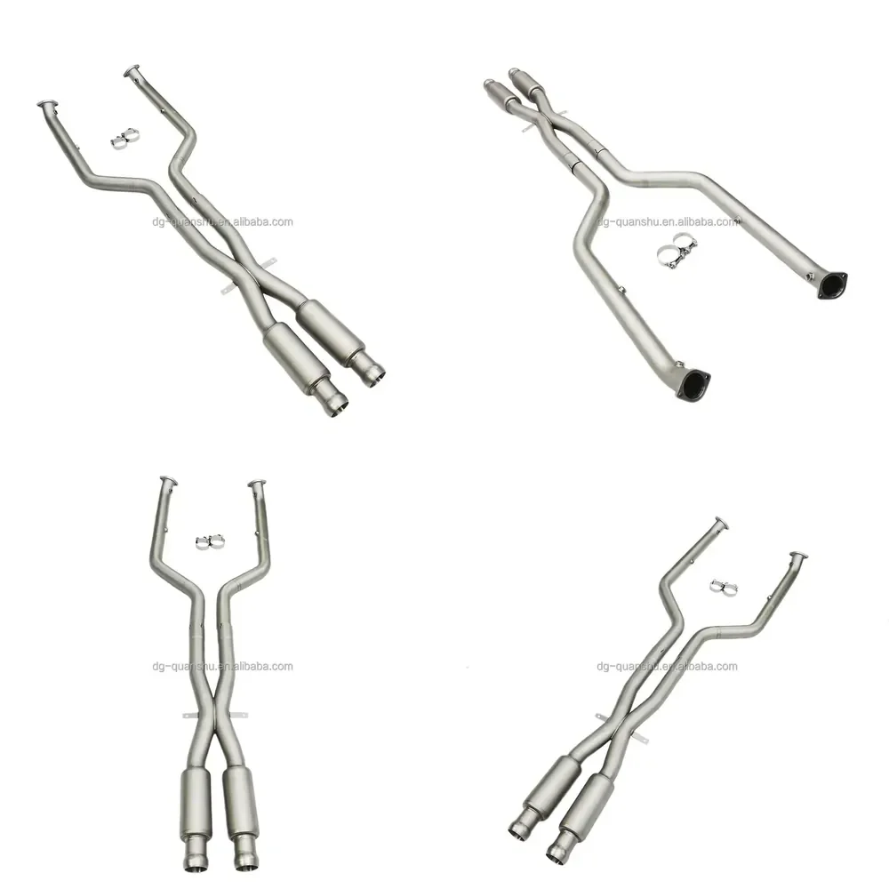 【Durable Practical Daria】 Exhaust Center Pipe for M3 E90 E92 E93 Xpipe 2 Resonator S65 V8 Titanium Midpipe 1.2mm