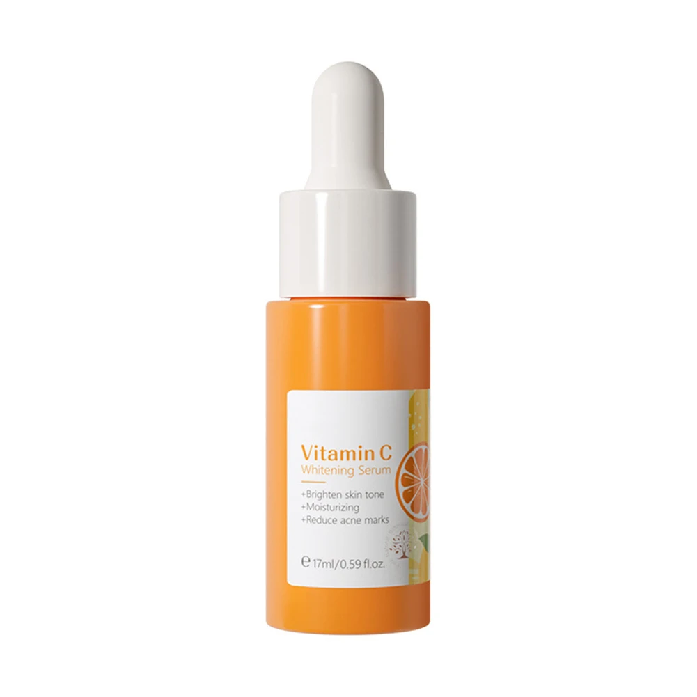 

17ml Vitamin C Face Whitening Serum Remove Freckle Moisturizing Reduce Ance Marks Speckle Lighten Fine Lines Brighten Skin Tone