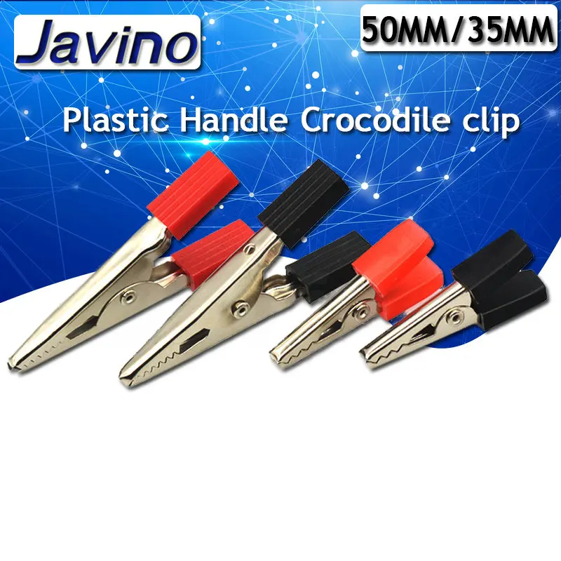 10 SZTUK 35MM/50mm Plastikowy uchwyt Sonda testowa Metalowe zaciski krokodylkowe