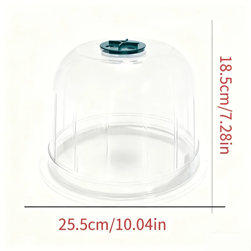 7Pcs Extra Large Plastic Plant Cover With Breathable Green Lid Moisturizing Seedling Protector For Home Garden Balcony Indoor