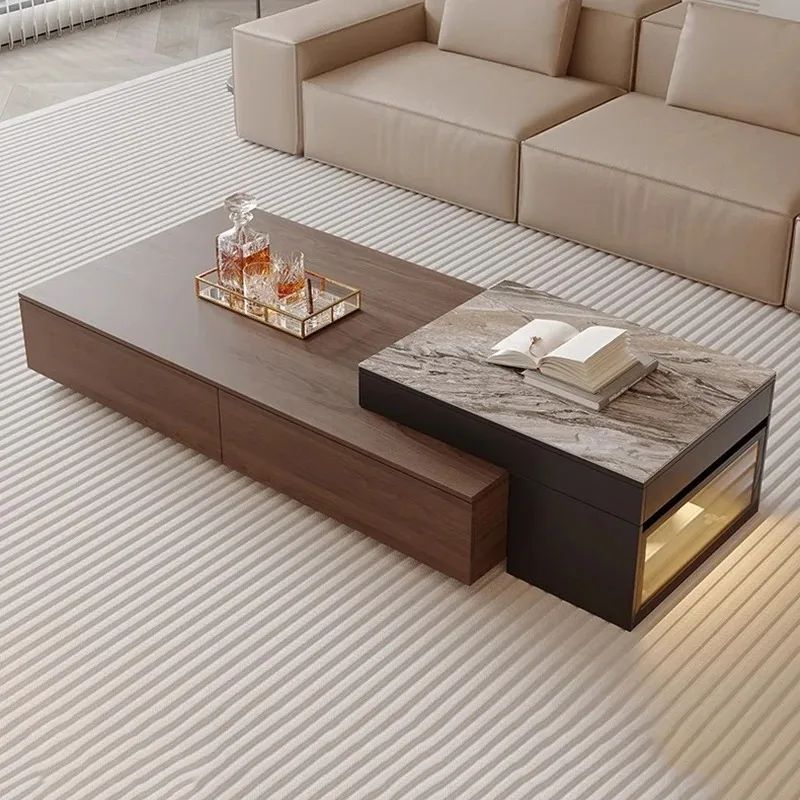 

Large Size Minimalist Coffee Table Accessories Japanese Aesthetic Dinner Safe Side Table Writing Kaffee Tische Unique Furniture