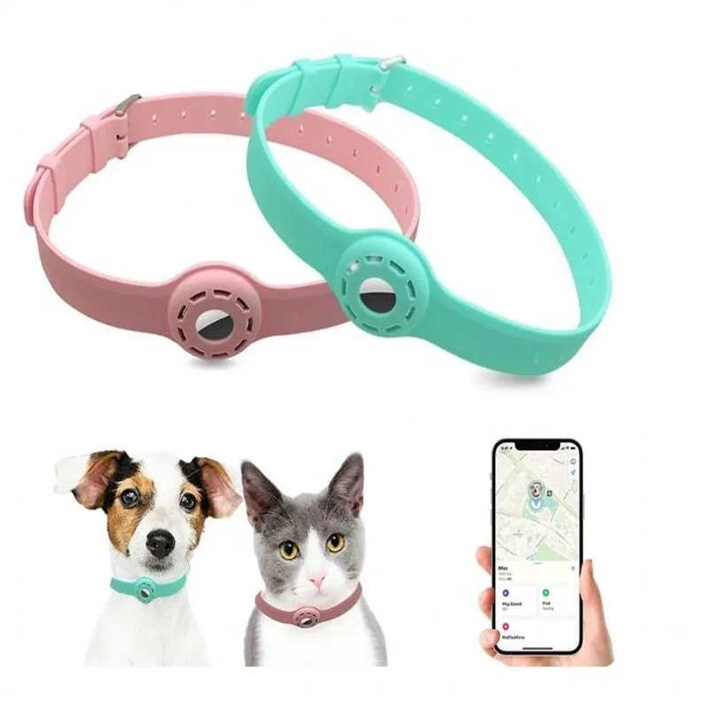 Silicone Anti-Lost Pet Cat Collar For The Apple Airtag Protective Tracker Anti Lost Positioning Collar Adjustable Pet Collar