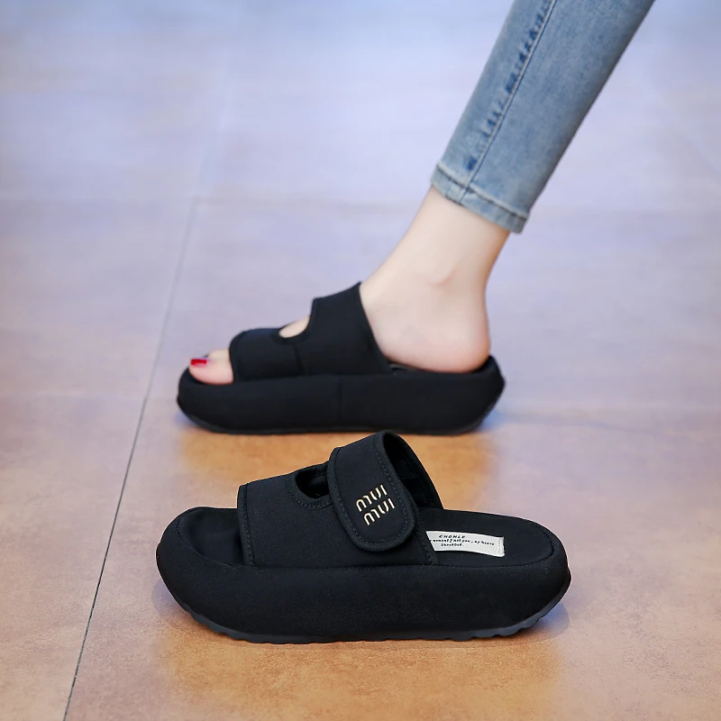 Novedades de Verano, Pantuflas para Mujer, Diseño Simple y Moderno, Combinan con Todo, Dulces y Casuales, Sandalias Suaves y Cómodas para Exteriores