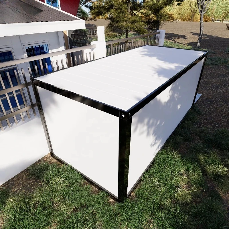 Modular Portable Flat Pack Steel Frame Contemporary Garage Warehouse Carports Detachable Sandwich Panel for Parking Container
