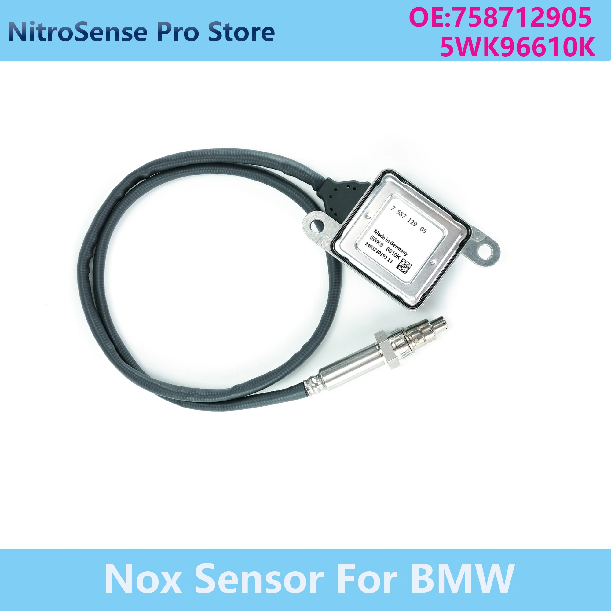 

758712905 5WK96610K 5WK9 6610K New Nitrogen Oxygen Sensor NOx Sensor For BMW E90 E91 E60 E61 LCI Facelift E92 E93