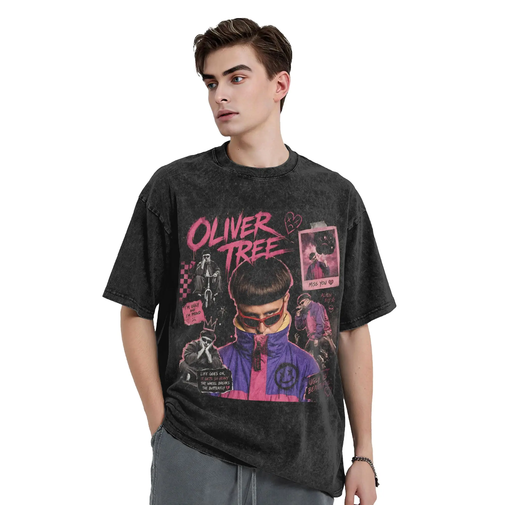 RIP Olivers Trees Memorial Vintage Washed T-Shirts for Men Women  Vintage Pure Cotton Tees O Neck Short Sleeve T Shirt