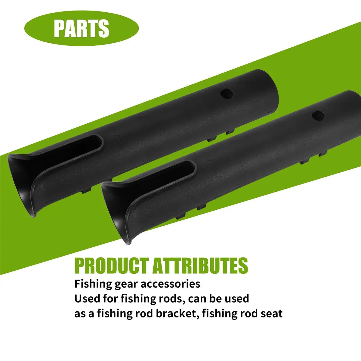 Sports 2Pcs Fishing Rod Holder Fishing Pole Rack Ship Fish Rod Tube Yacht Fishing Rod Frame for Boat