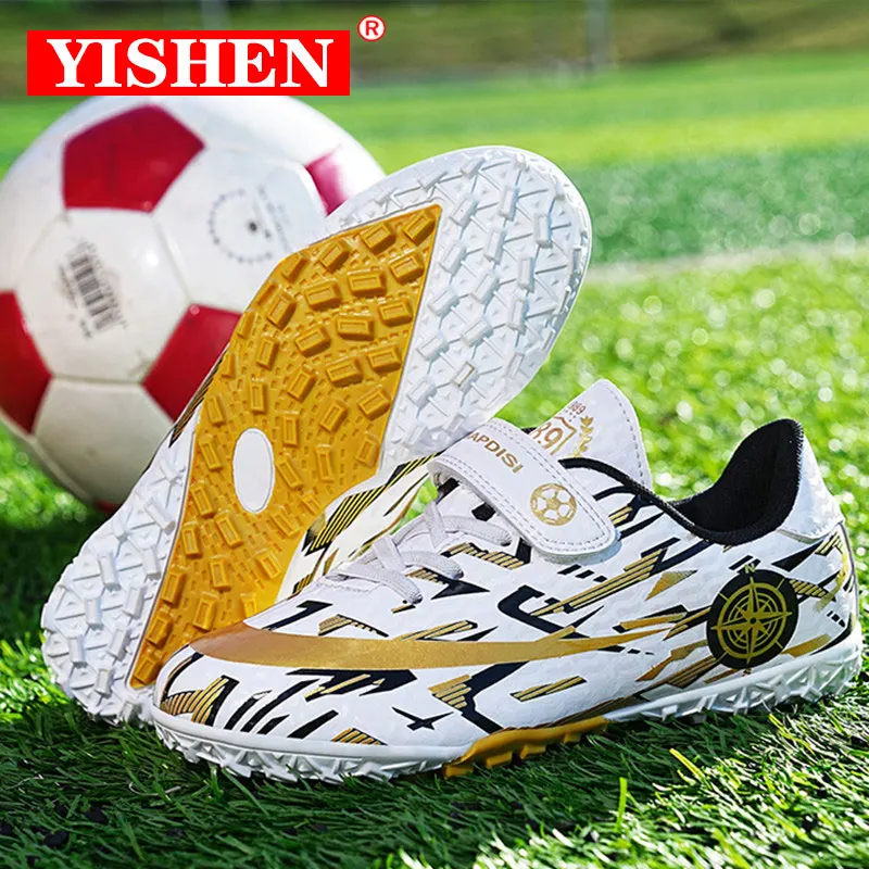 YISHEN Fußball Schuhe Kinder Fußball Schuhe TF/FG Stollen Gras Ausbildung Sport Schuhe Trend Sneaker Für Jungen Chaussures De fußball