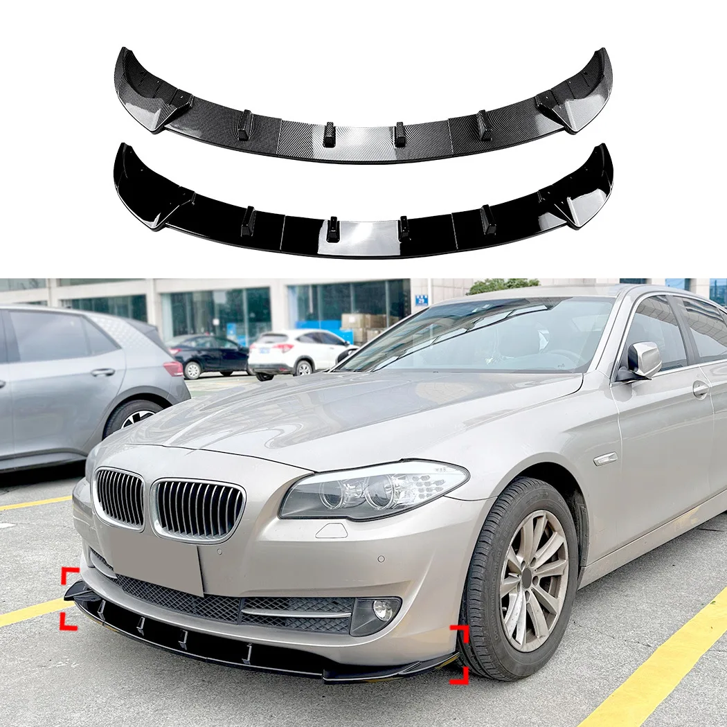 

For BMW 5 Series F10 F11 Standard 520i 530i 2011-2014 Front Bumper Splitter Lip Diffuser Spoiler Guard ABS Gloss Black Kits Trim