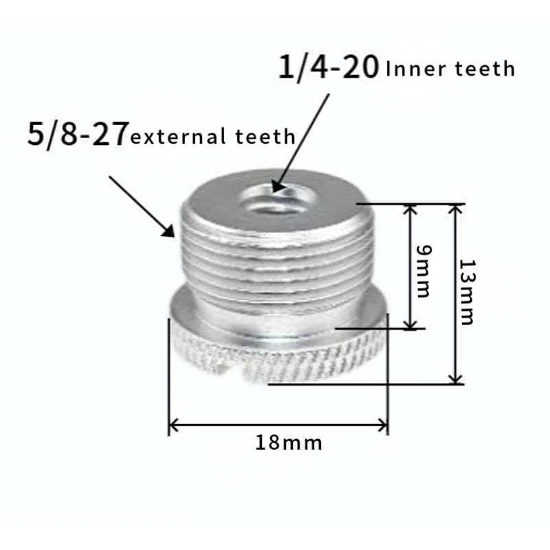 8-teiliges Mikrofonständer-Gewindeadapter-Set 1/4, 3/8 Stecker auf 5/8 Buchse Mikrofonständer-Befestigungsschraubenadapter – Detail 6