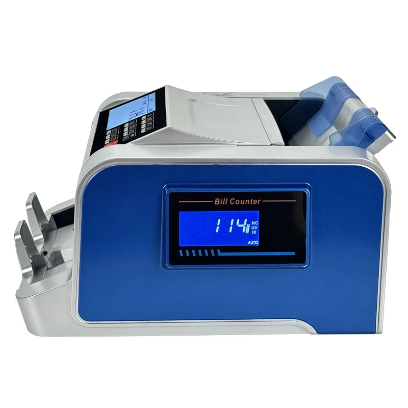 1100D2 UV3MG Money Counting Machine Multi Currencies USD EUR PKR LYD Bill Counter Banknote Cash Detector Can Add National Flag