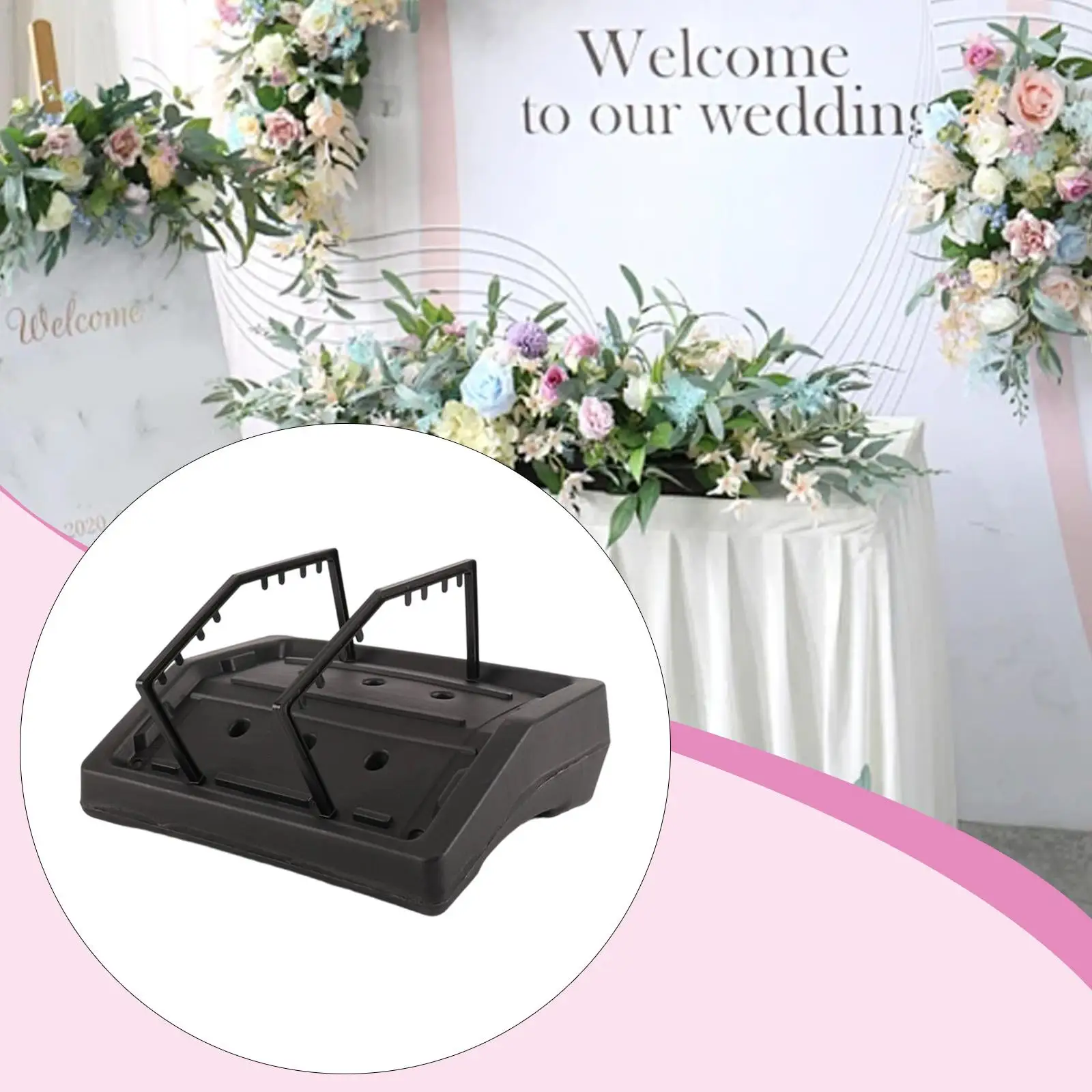 

Цветочная ваза-седло для гроба с устойчивым пластиковым основанием для похоронных обрядов