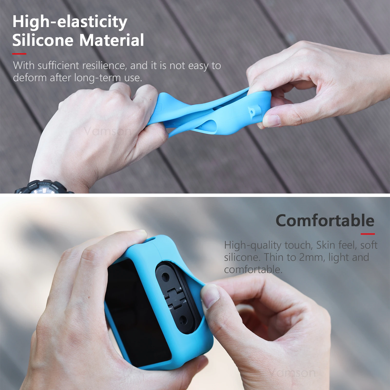 Capa de silicone preta macia para Gopro, capa protetora completa, acessórios da câmera, Hero 11, 10, 9, Hero 1110