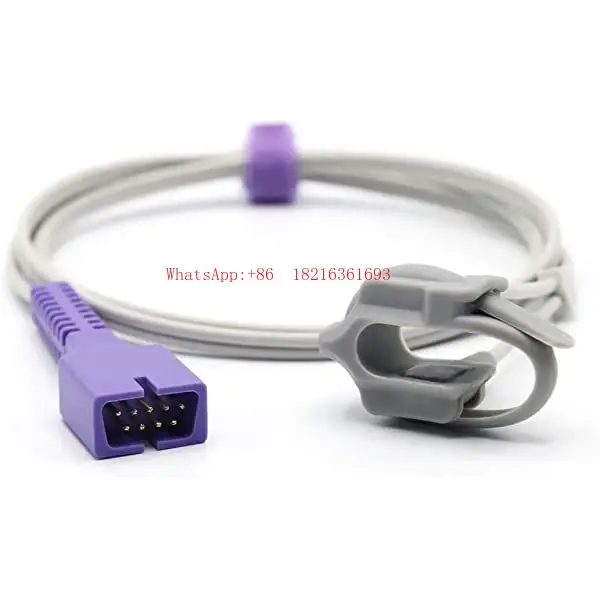 Pulse Oximetry Probe Monitoring Accessories Cable 9-pin Encrypted Monitoring Cable