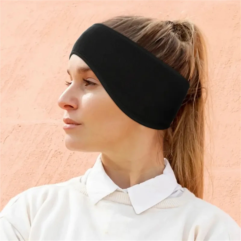 1pcs Winter Ear Warmer Headband Cold Weather Ski Muffs For Women Men Outdoor Riding Bicycle Activities Black Gray