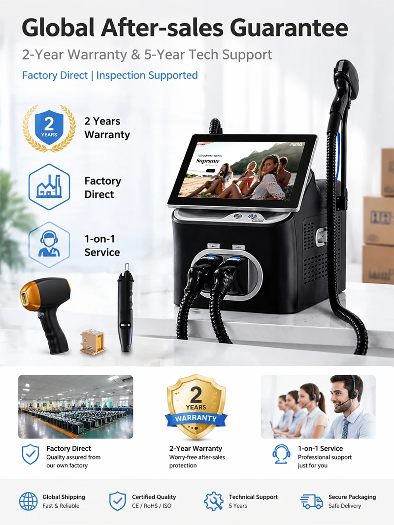 2026 4000W 4wave Diode Laser Hair Removal Device  Soprano 2In1 Newest For Laser Picosecond Tattoo Removal Permanent Hair Removal