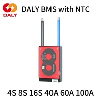 DALY NTC Hardware BMS Lifepo4 4S 12V 8S 24V 16S 48V 40A 60A 100A For Battery