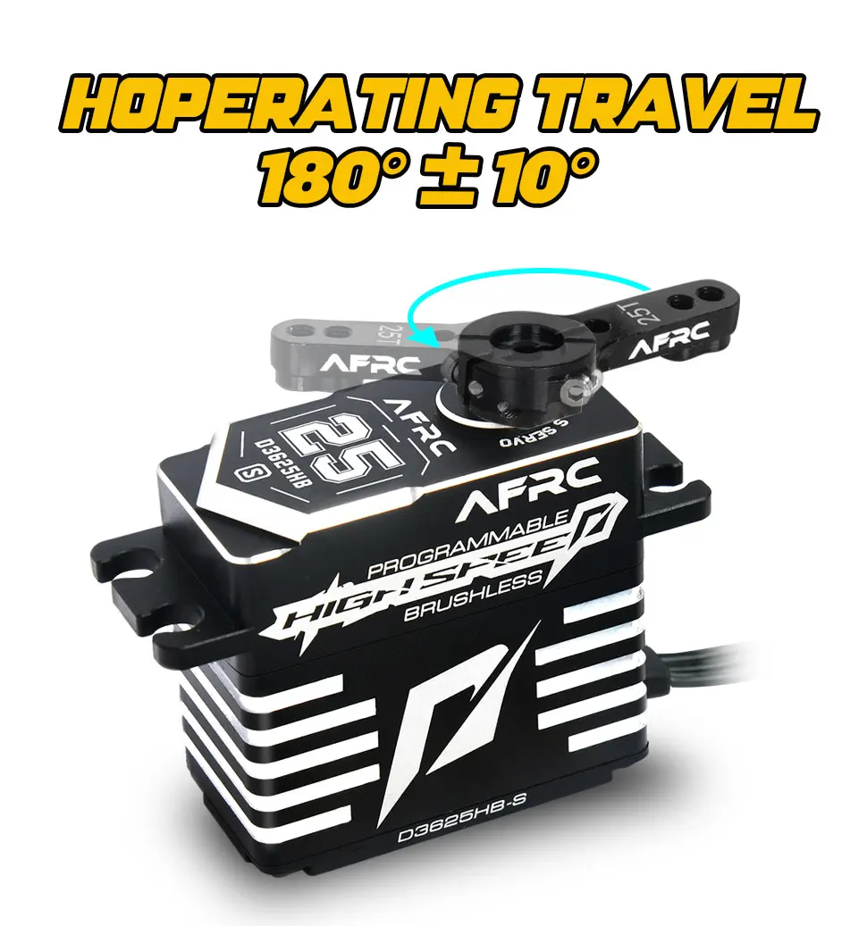2 Stück Hochdrehmoment AFRC Programmierbares Smart Brushless Servo Kit für 1/5 1/8 Maßstab RC Autos On/Off Road 42KG 25KG 48KG – Detail 11