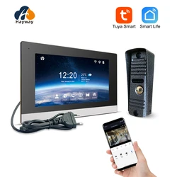 Hayway-intercomunicador Visual para el hogar, cámara de vídeo con timbre de 1080P para apartamento, Monitor inteligente completamente táctil Tuya de 7