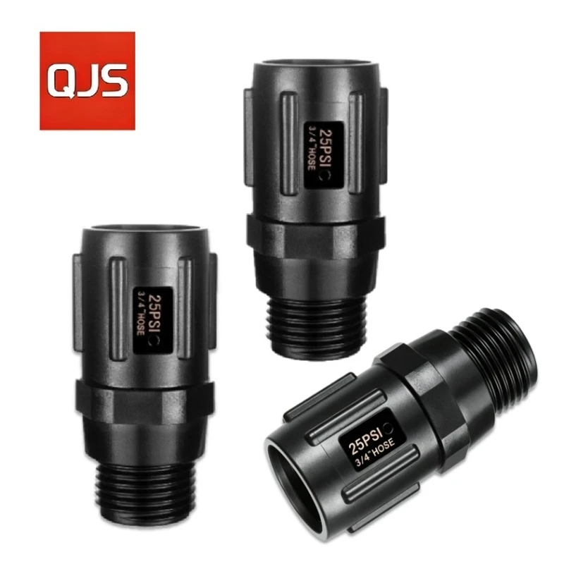 Regulador de presión para manguera de jardín, 25 PSI, 3/4" FHT × 3/4“ MHT, reductor de presión, regulador de distribución para sistema de riego por goteo, 3 uds.