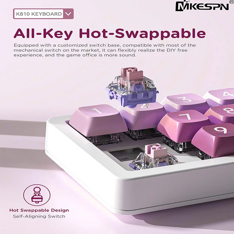 Imagem -03 - Teclado com Fio Mecânico Portátil Teclado Programável para Jogos Chave Hot Swappable Completa Rgb Backlight Desktop Laptop Joystick