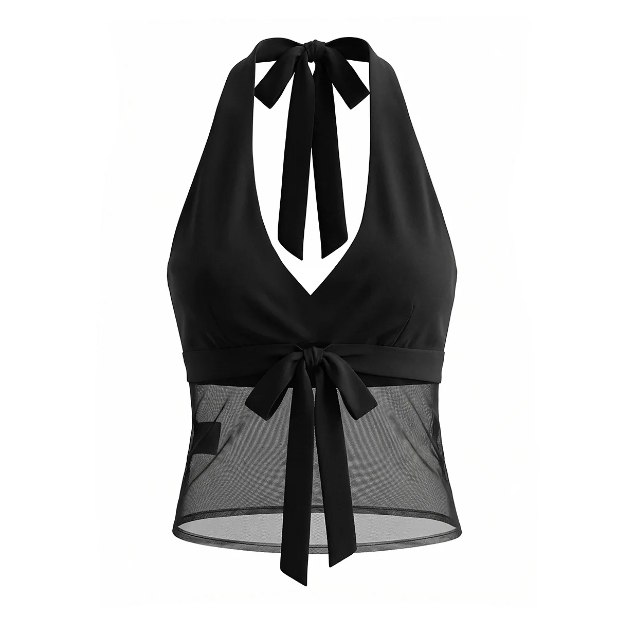 Women's Fashionable Hot Girl Style Halter Neck Tank Top + Skirt   MPHQ