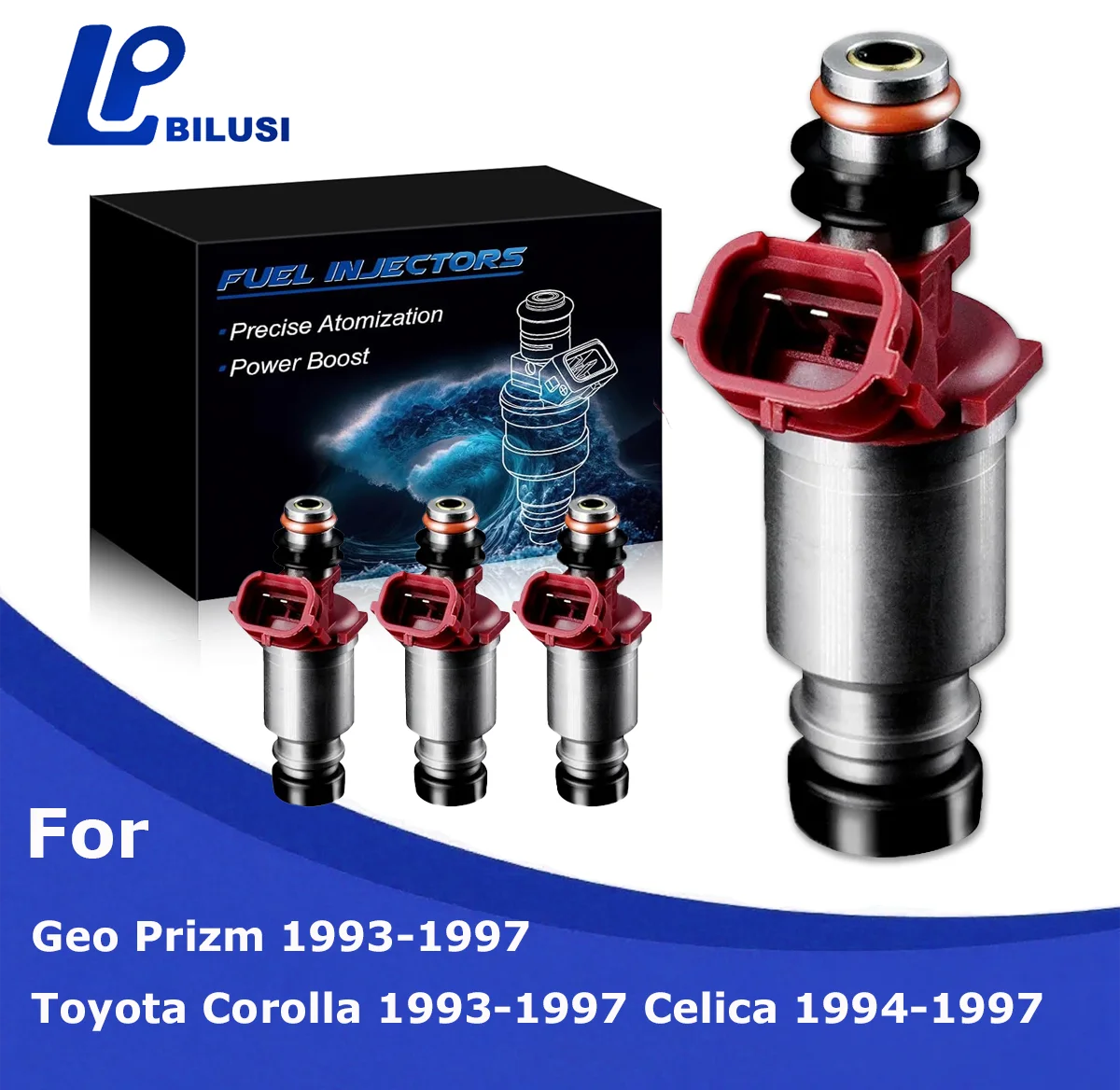 

Bilusi Fuel Injectors 1.8L for Toyota Corolla 1993-1997 for Geo Prizm L4 OE#2325016160 FJ388 23209-16160 2320916160 94853704