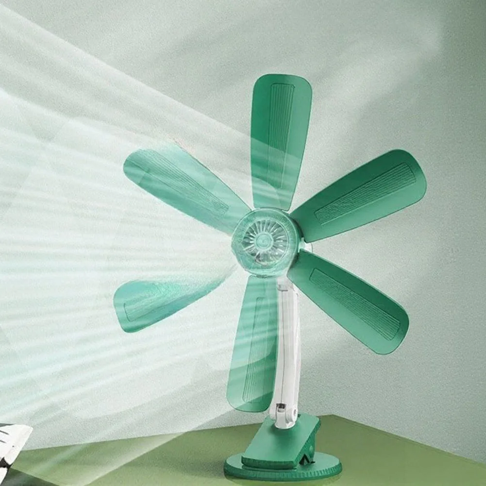 3-in-1 Quiet Electric Fan for Indoor Spaces Table Clip Wall Mount Support Adjustable Fan Head 3 Blade 6 Blade Settings