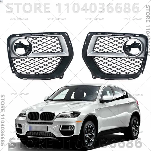 Imagen 2 del producto Para 2008-2014 BMW X6 (E71) bisel de rejilla de luz antiniebla 51117312605 51117312606 51117312595 51117312596 63177311351 63177311352