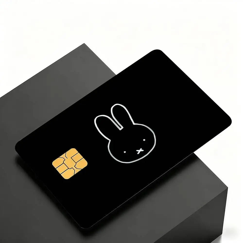 Niedliche M-Miffy Kreditkarten-Skin-Cover-Aufkleber 4 Stück Folien Bus-Pass Vorderseiten-Dekoration Bank-Debit-Karten Wasserdicht – Detail 16