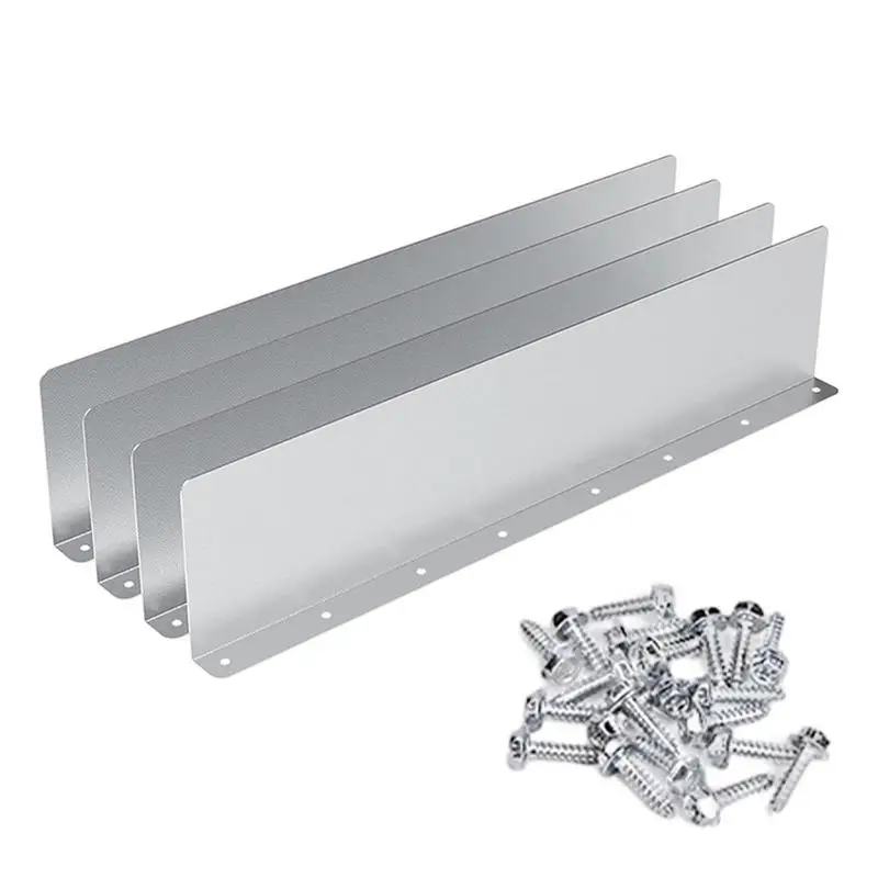 

Gutter Valley Splash Guard Aluminum With 32 Screws Straight Rain Diverter Roofing Gutter Guards Rainwater Valley Home Accessory