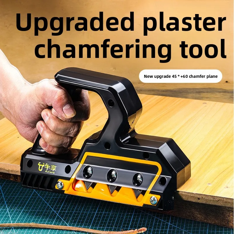 

Деревообрабатывающий двухугольный строгальный станок для фаски — новая гипсокартон 45 ° Инструмент для обрезки скоса V-hamfer, 8-символьный инструмент для шва