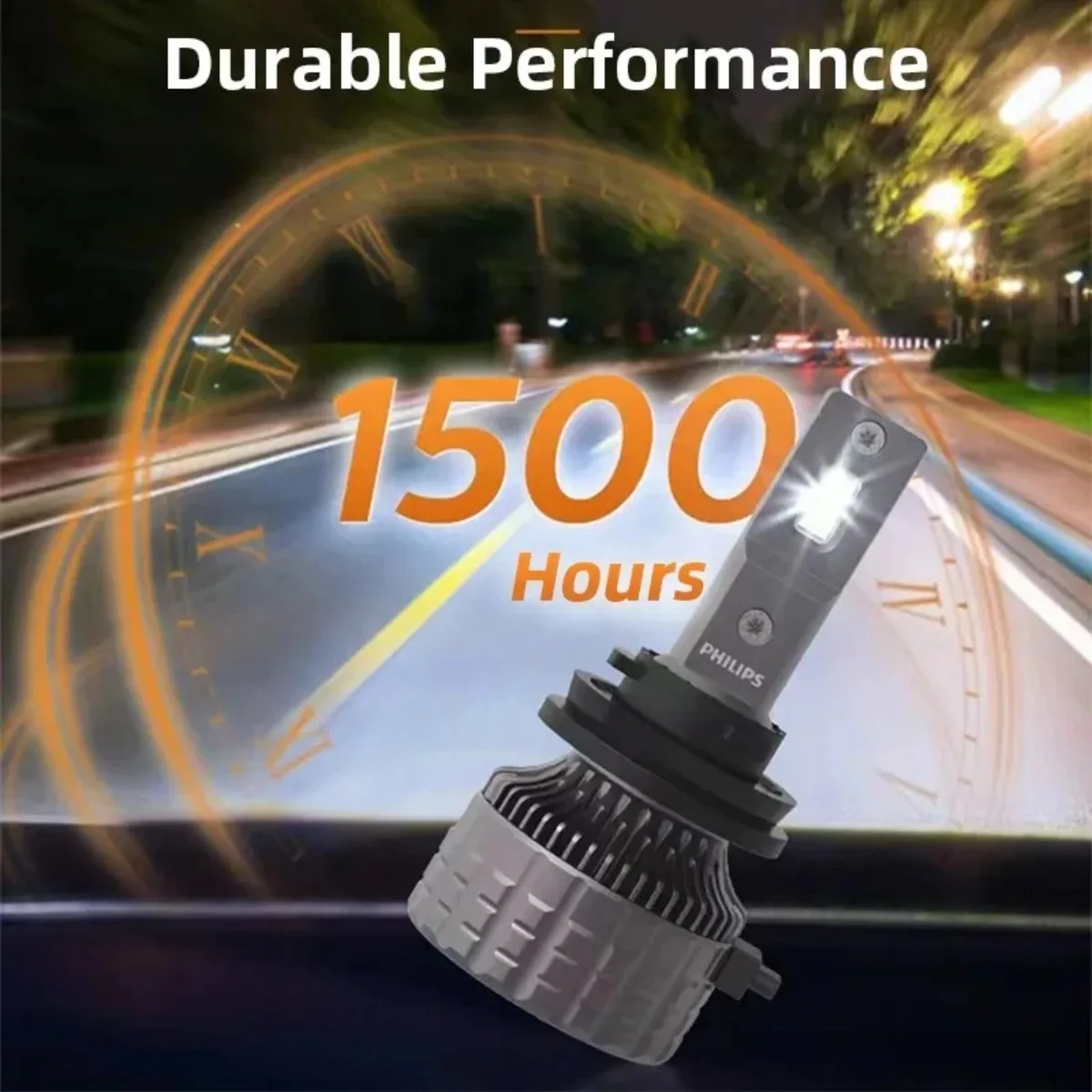 Philips Car Head Lamp H4 H7 LED Ultinon 3500R H11 HB3 HB4 6500K 30W Build In Driver Uses For Auto Lighting