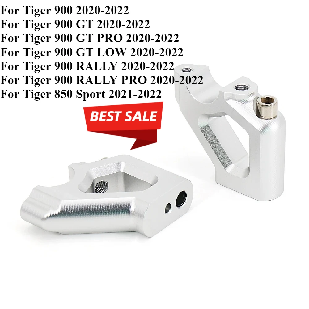 

Для мотоциклов Triumph Tiger 900 GT PRO LOW RALLY, Tiger 900, 850, 850 Sport: Удлинитель-адаптер для руля (райзер) с креплением Drag Handle Bar Clamp