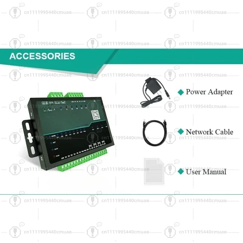 MQTT MODBUS RTU RS485 /6DI/ 2PIN /4DO/4AI IO to  Ethernet Support MQTT HTTP Protocol Customizable JSON Format Iot Gateway