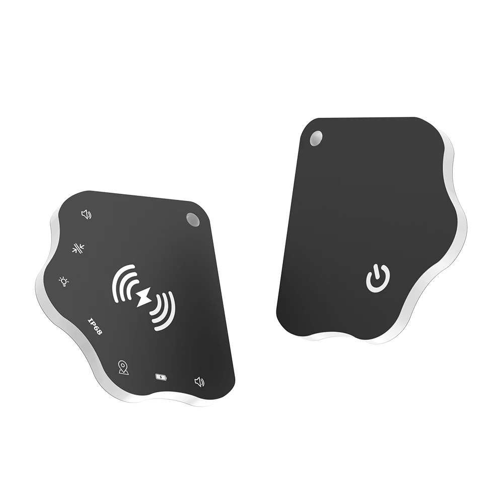 Tarjeta de seguimiento de cartera con carga inalámbrica, funciona con Apple Find My, tarjeta de seguimiento ultradelgada, buscador de tarjetas, resistente al agua IPX68