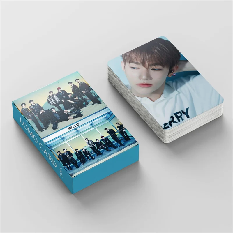 55pcs/set Kpop ZB1 1st Album YOUTH IN THE SHADE ZEROBASEONE New Album Lomo Cards Double Side Print Photo Cards