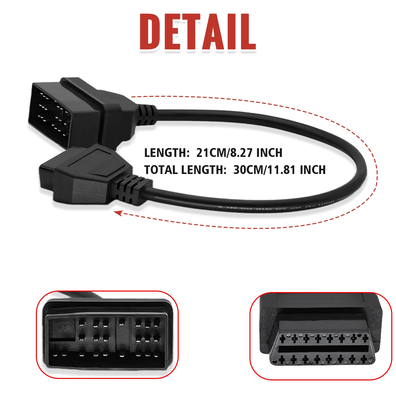 Für Toyota 22 Pin OBD Stecker OBD2 Diagnose Kabel 22 Pin zu 16 Pin OBD1 OBD2 Adapter für OBD2 Schnittstelle Scan Diagnose werkzeuge