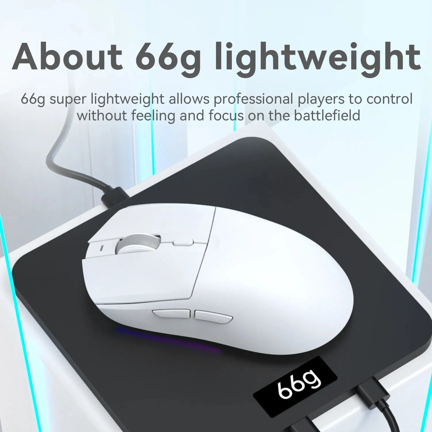 AJAZZ AJ139 Tri-Mode Wireless Gaming Mouse, 66g Lightweight