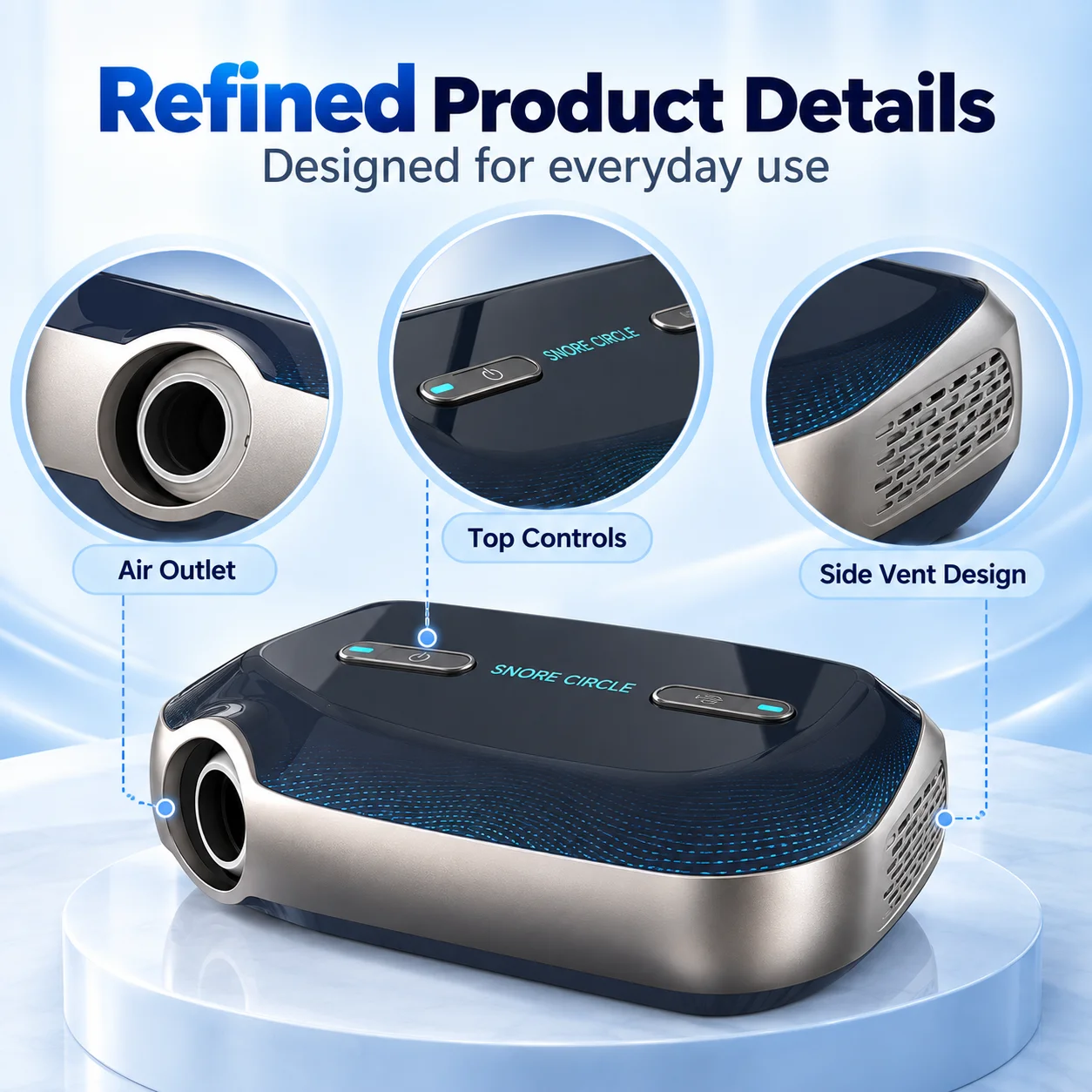 Resoxy Auto CPAP Machine Portable For Travel Sleep Apnea CPAP Machine Anti Snoring OSA Respirator with CPAP Mask Mini Ventilator